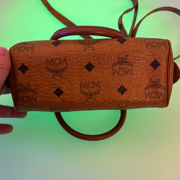 MCM Visetos Crossbody Barrel Bag - Picture 10 of 16